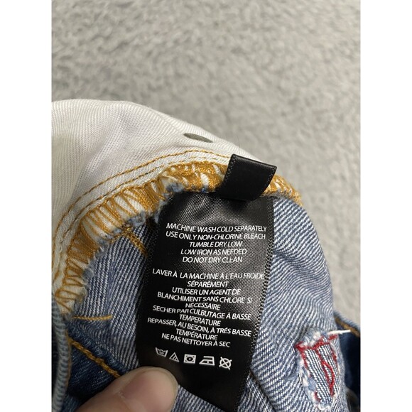 Urban Outfitters BDG Star Jeans Sz 27 Patriotic Baggy Denim - Picture 8 of 13